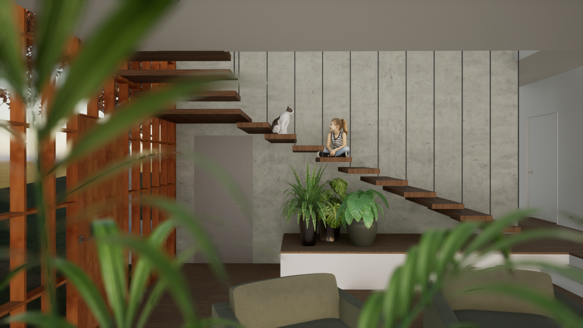 stairs to 2nd floor